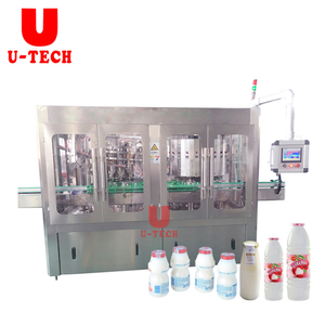 Planta de precio de la máquina embotelladora de llenado de jugo de leche Lichi de botella de plástico pequeña automática